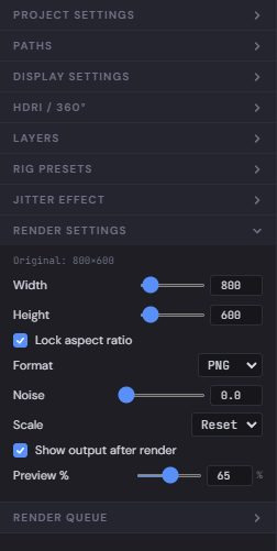 Render settings